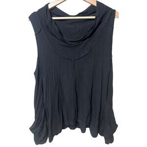 Annit Yizhar Black Draped Neck Women Blouse *Dimensions In Picture*